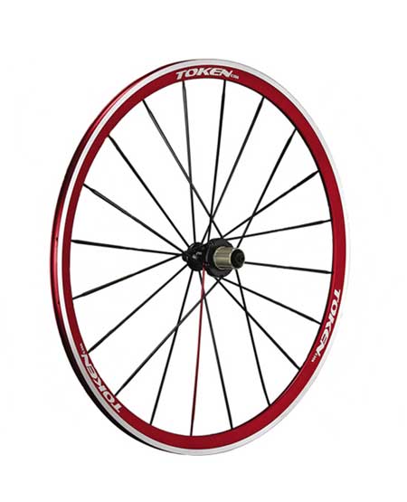 ANODIZED ALLOY CLINCHER WHEELSET red