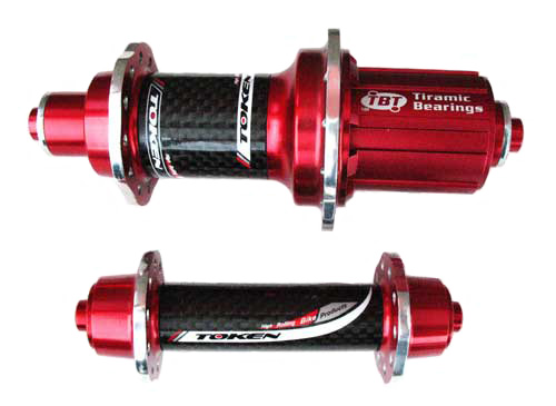 CARBON ALLOY HUBSET ROAD 520 red - Click Image to Close