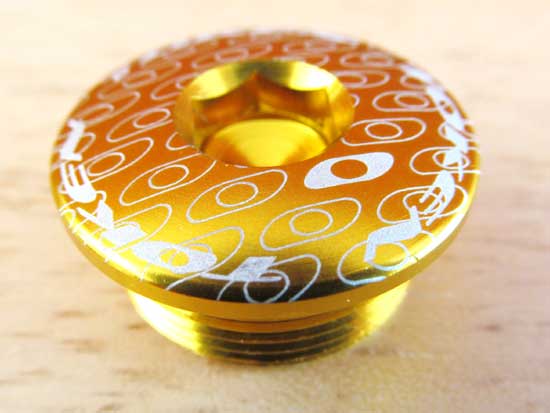 SHIMANO CRANK BOLT gold - Click Image to Close