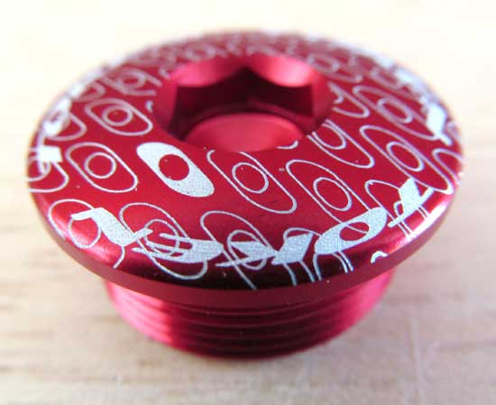 SHIMANO CRANK BOLT red - Click Image to Close
