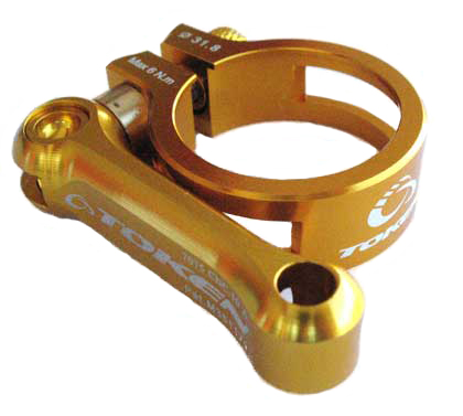 MTB SEAT CLAMP 34.9 gold - Click Image to Close