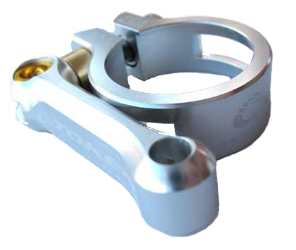 MTB SEAT CLAMP 34.9 silver - Click Image to Close