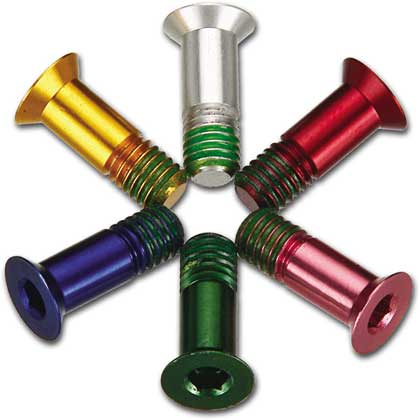 ALLOY PULLEY BOLTS red - Click Image to Close