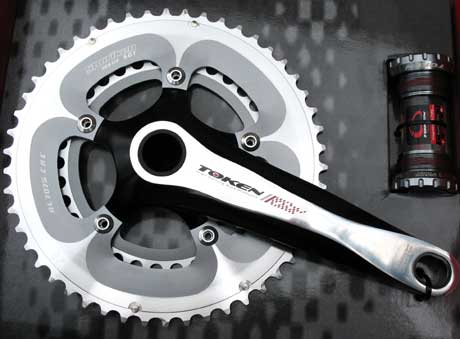 ALLOY CRANKSET 50/34 grey/silver - Click Image to Close