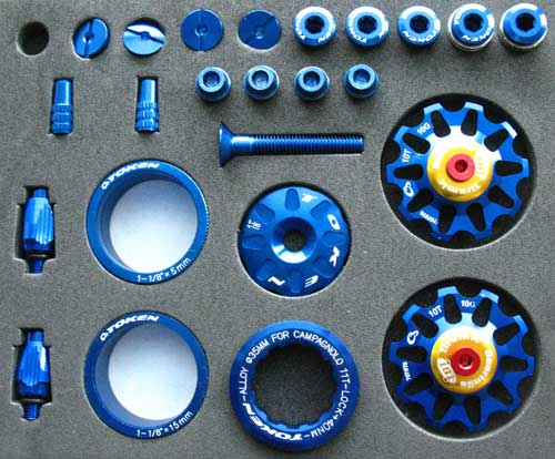 ROAD CUSTOM PARTS KIT blue - Click Image to Close