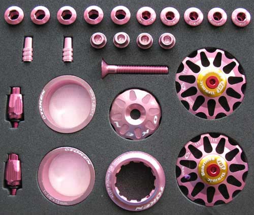 ROAD CUSTOM PARTS KIT pink - Click Image to Close