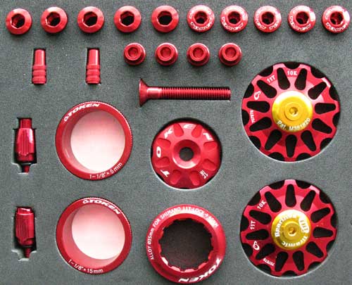 ROAD CUSTOM PARTS KIT red