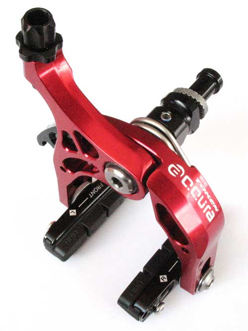 ACCURA CNC ALLOY Ti CALIPER BRAKES red - Click Image to Close