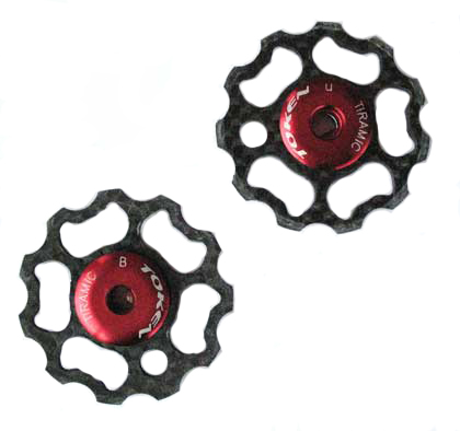 REAR DERAILLEUR CARBON PULLEYS S