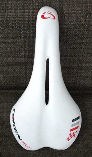 PURE LEATHER SADDLE white