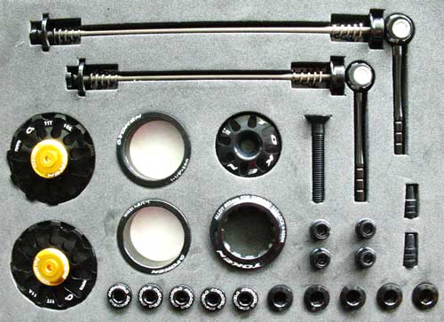 MTB CUSTOM PARTS KIT black - Click Image to Close