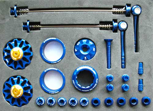 MTB CUSTOM PARTS KIT blue