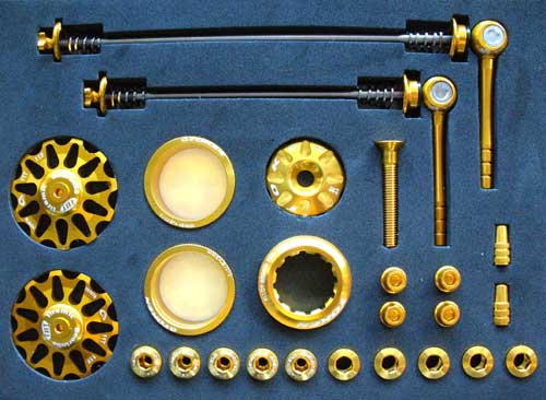 MTB CUSTOM PARTS KIT gold