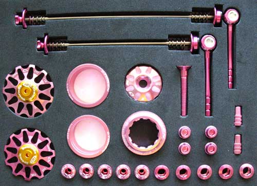 MTB CUSTOM PARTS KIT pink