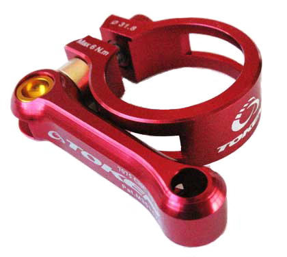 MTB SEAT CLAMP 31.8 red - Click Image to Close