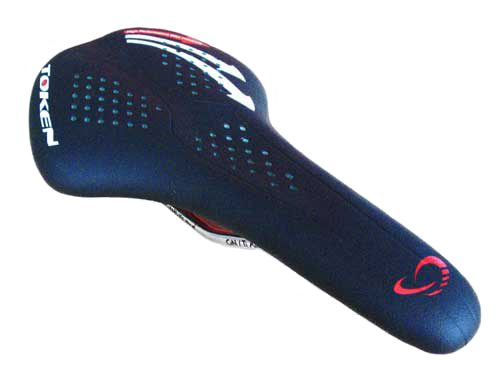 PURE LEATHER MTB SADDLE black - Click Image to Close