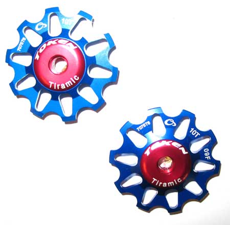 REAR DERAILLEUR PULLEY SET blue C - Click Image to Close