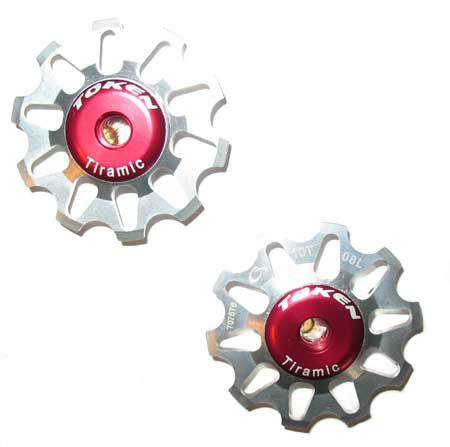 REAR DERAILLEUR PULLEY SET silver C - Click Image to Close