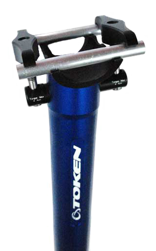 PYRO SEAT POST 31.6 blue - Click Image to Close