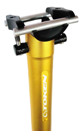 PYRO SEAT POST 27.2 gold - Click Image to Close