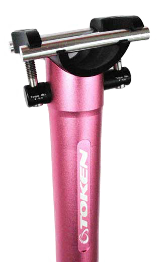 PYRO SEAT POST 27.2 pink - Click Image to Close