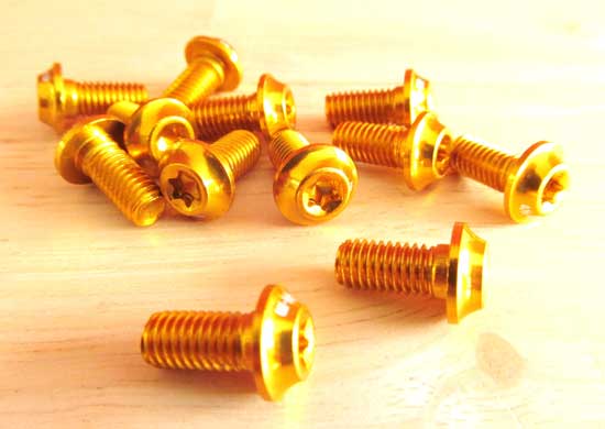 ALLOY ROTOR BOLT SET gold