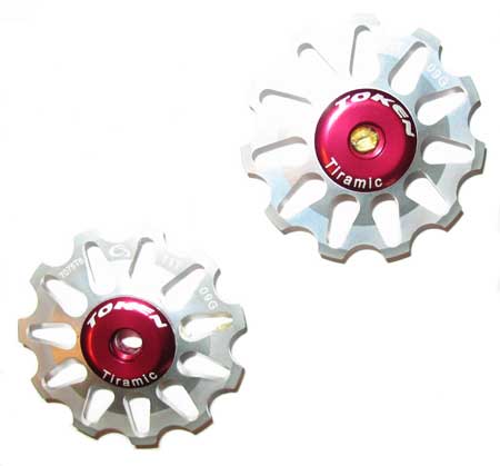 REAR DERAILLEUR PULLEY SET silver S - Click Image to Close