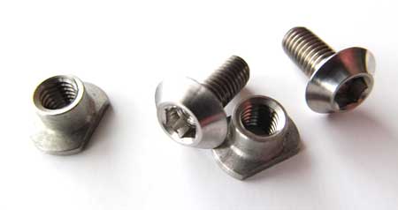 BRAKE PAD TI BOLT NUT SET