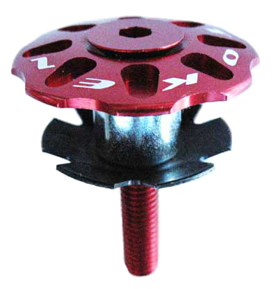 TOP CAP SET 1 1/8" red