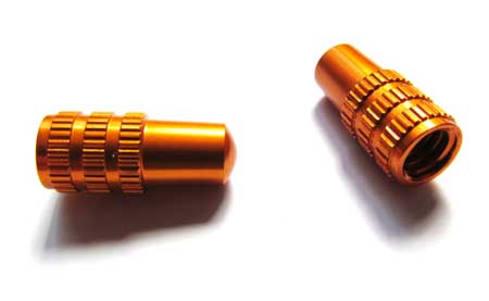 VALVE CAPS orange - Click Image to Close