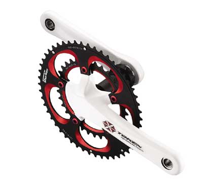 WHITE CARBON COMPACT CRANKSET 172.5 - Click Image to Close