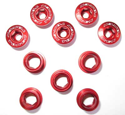 BOLT/NUT SET red S